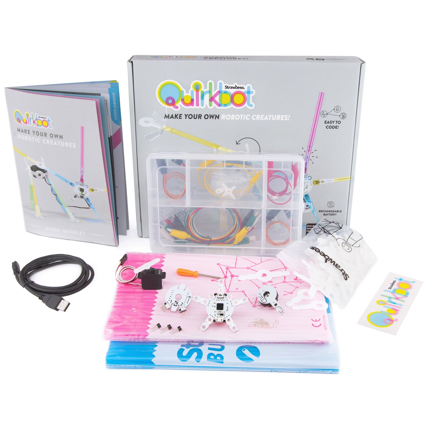 Buy Strawbees Quirkbot Robotic Creatures PAKR-W7224 Strawbees